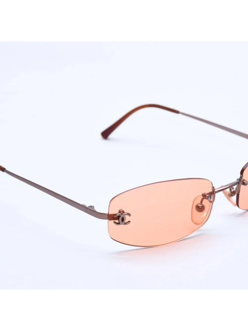 Chanel Rimless Sunglasses Eyewear 4002 CC Logo